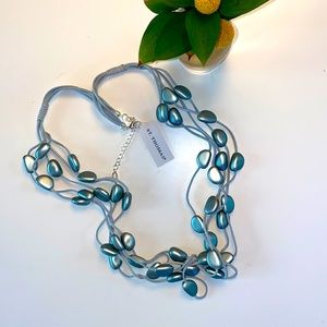 BUNDLE BONUS! St.Thomas light blue chunky necklace NWT